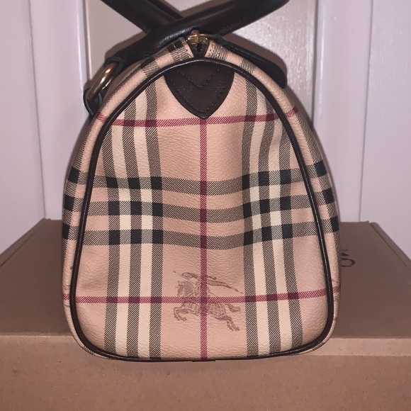 Authentic Burberry Handbag Bag Purse Bowler Bag - Picture 4 of 8